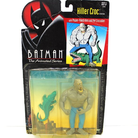 Batman The Animated Series Killer Croc Action Figure 1994 Sealed - Picture 1 of 5